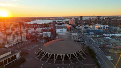 Network of Streets - Norfolk, VA Stock Footage 336393937