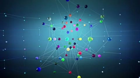 Network structure at cyberspace Stock Footage 51838178