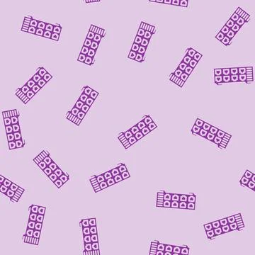 Network switch data center glyph vector seamless pattern Stock Illustration