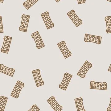 Network switch data center line vector seamless pattern Stock Illustration