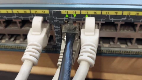 Network Switch Footage Video stock 300667217