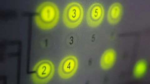 Network switch lights. High-speed Internet access. Video stock 74329072