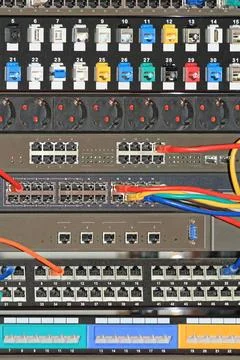 Network Switch Network Switch and Router Mounted in Rack Copyright: xZoona... Stock Photos