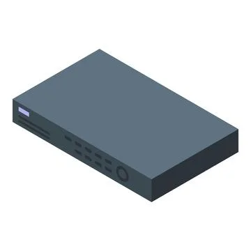 Network switch providing stable connection in isometric view Stock Illustration