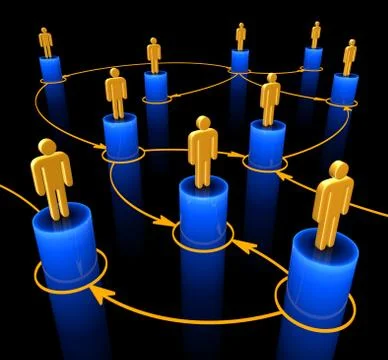 Network Team Illustrazione stock