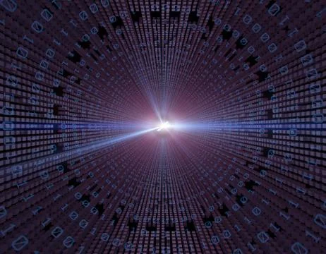 Network technology and data transmission, key, speed Stock-Illustration