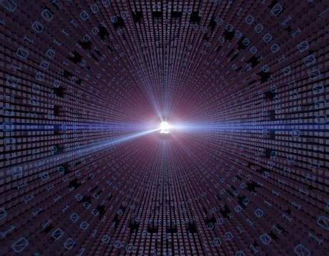 Network technology and data transmission, pound sign, speed Stock Illustration