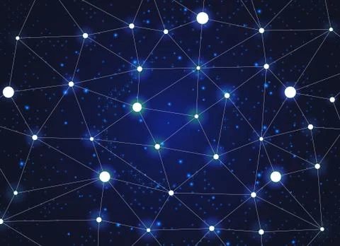 Network technology background, abstract technology concept background, vector Stockillustratie