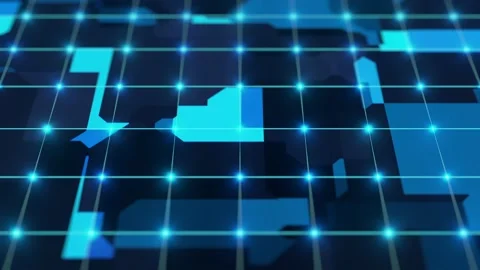 Network technology background, artificial intelligence background. Stock Footage 240077565