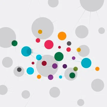 Network technology communication background Stock Illustration