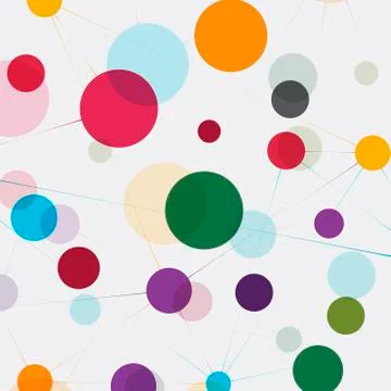 Network technology communication background Illustrazione stock