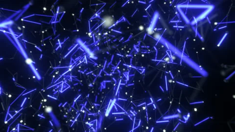 Network technology digital Plexus background Zoom back Video stock 149649526