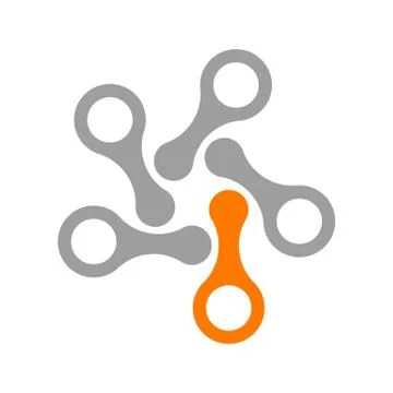 Network Techonolgy Modern Logo Vector Graphic Design Stock Illustration