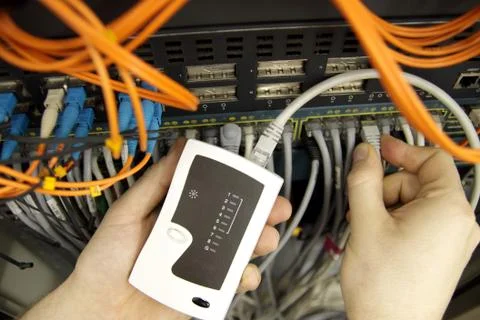 Network testing Stock Photos