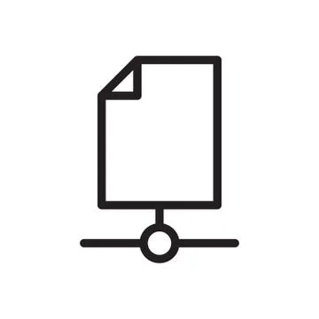 Network thin line icon Stock Illustration