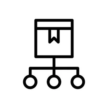 Network thin line icon Stockillustratie