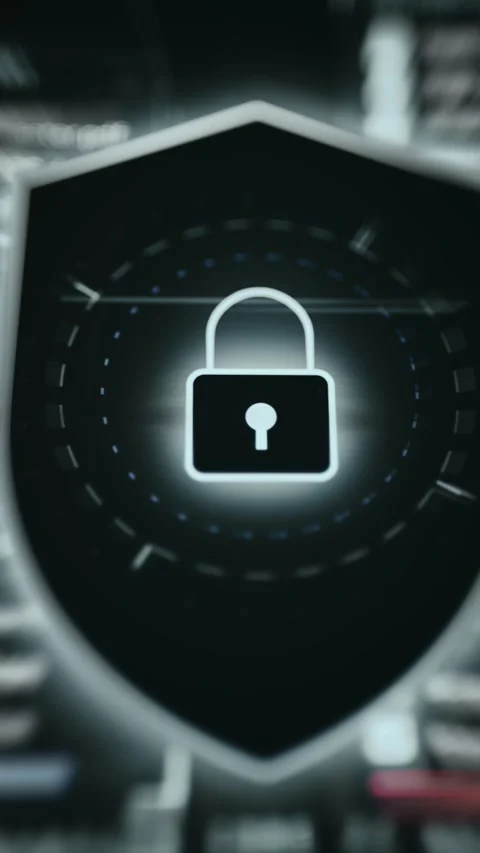 Network Threat Detection Console Data Display with real time indicators Stock Footage 337396119