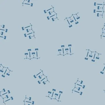 Network topology analyst glyph vector seamless pattern 库存插图