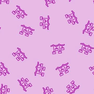 Network topology analyst line vector seamless pattern 스톡 일러스트