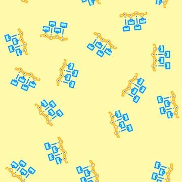Network topology analyst vector seamless pattern イラスト素材