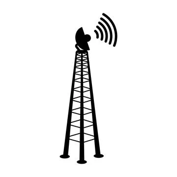 Network tower icon Stock Illustration