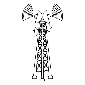 Network tower icon Stock Illustration