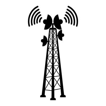 Network tower icon Stock Illustration
