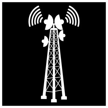 Network tower icon Stock Illustration