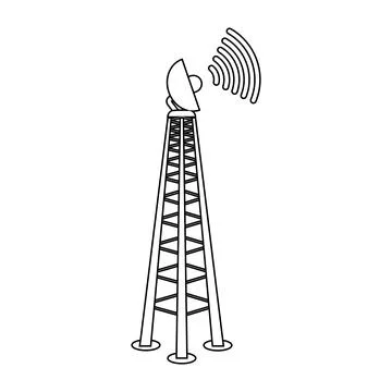 Network tower icon Stock Illustration