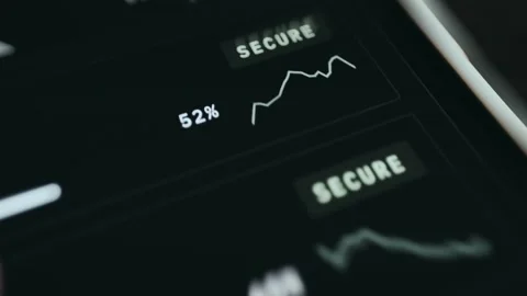 Network Traffic Analytics Cinematic View displaying digital controls Stock Footage 337880636