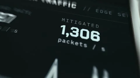 Network Traffic Analytics Shallow Focus displaying digital controls 動画素材 337880755