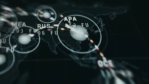 Network Traffic Analytics Touchscreen View displaying digital controls Stock Footage 337880377