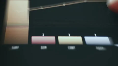 Network Traffic Analytics Touchscreen View showing secure data Stock-Footage 337881564