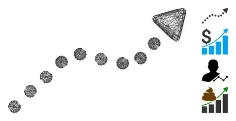 Network Trend Vector Mesh Stockillustratie