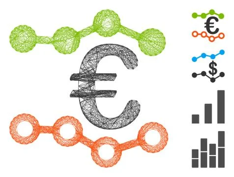 Network Trends Vector Mesh 스톡 일러스트