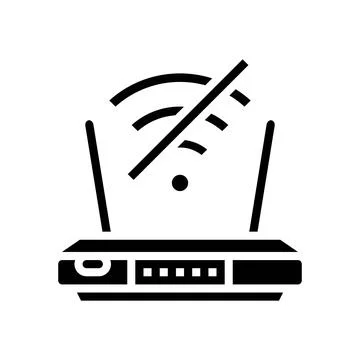 Network troubles repair computer glyph icon vector illustration Stock Illustration