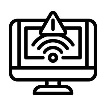 Network troubles repair computer line icon vector illustration Stock Illustration