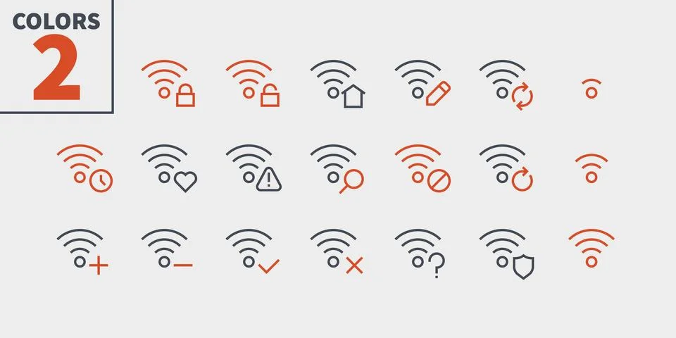Network UI Pixel Perfect Well-crafted Vector Thin Line Icons 48x48 Ready for 스톡 일러스트
