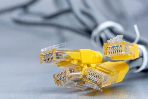 Network UTP ethernet network cables Foto stock