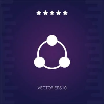 Network vector icon Stock Illustration