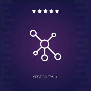 Network vector icon Stock Illustration