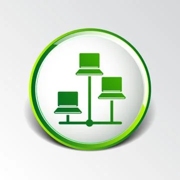 Network - vector icon networking wired lan web イラスト素材