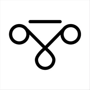 Network Virtual Icon Symbol Illustration Design Stock Illustration