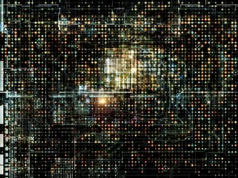 Network Visualization 스톡 일러스트