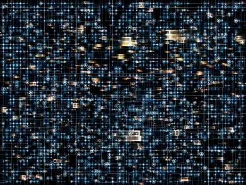 Network Visualization Stock Illustration