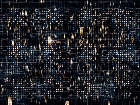 Network Visualization Stock Illustration