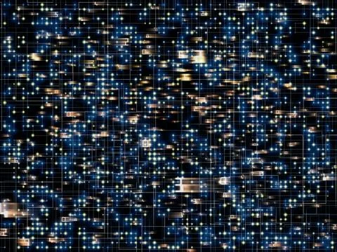 Network Visualization Stock Illustration