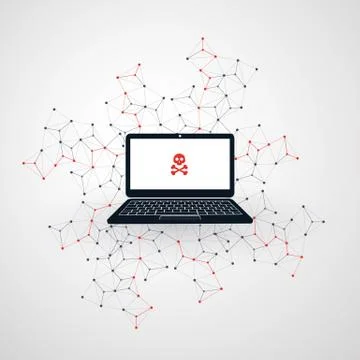 Network Vulnerability Stock Illustration