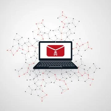 Network Vulnerability Stock Illustration