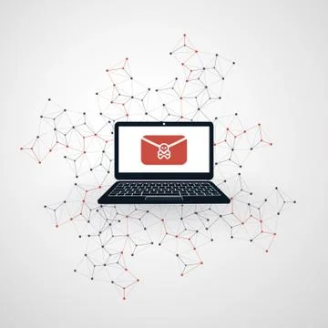 Network Vulnerability Stock Illustration